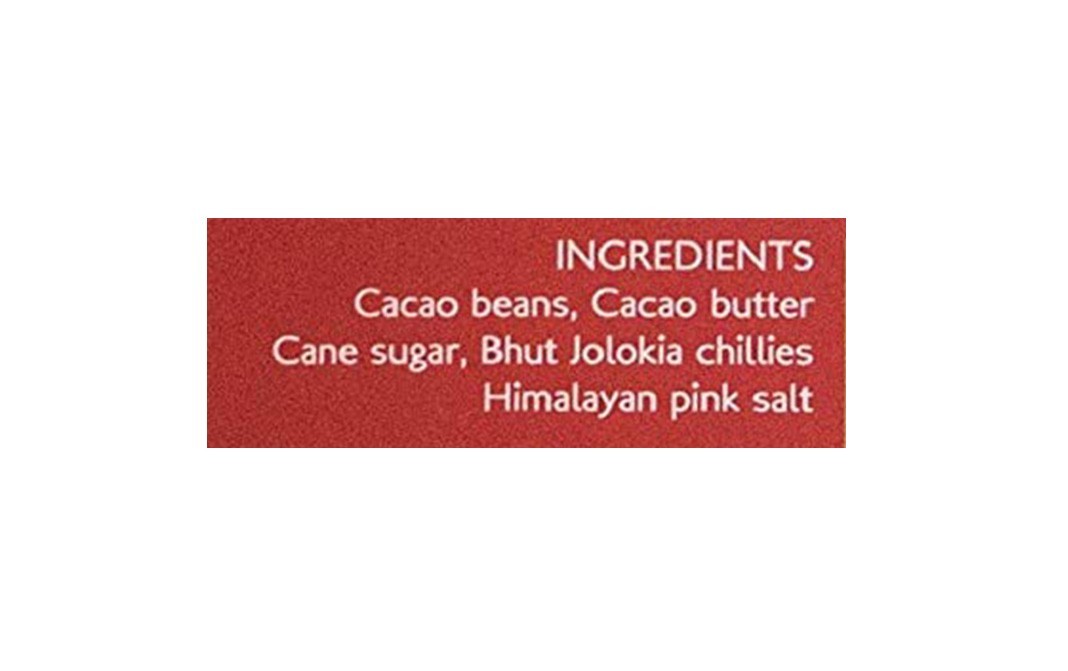 Soklet 70% Dark Chocolate, Bhut Jolokia Chilli . Himalayan Salt   Pack  50 grams